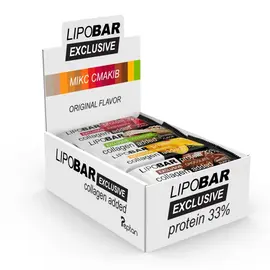 Батончики Lipobar Exclusive, Смак батончика: MIX - 20 шт