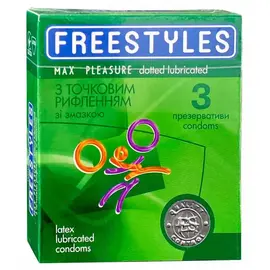 Точкові Freestyles Max Pleasure 3 шт, Кількість в упаковці: 3 шт, Поверхня: Точкові