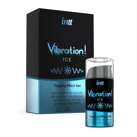 Рідкий вібратор Intt Vibration Ice ➤ Інтенсивність відчуттів 1 з 4 ➤ Ментол ➤ 15 мл, Смак: Ментол, фото 2