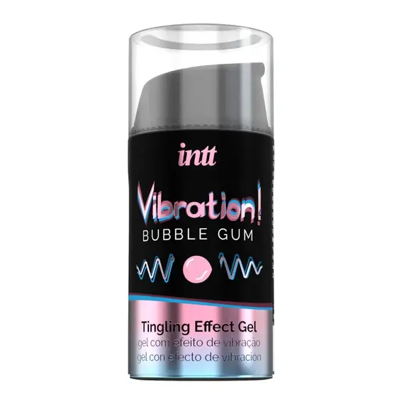 Рідкий вібратор Intt Vibration Bubble Gum ➤ Інтенсивність відчуттів 1 з 4 ➤ Жувальна гумка ➤ 15 мл, Смак: Жувальна гумка, фото 3